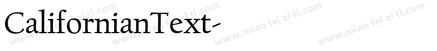CalifornianText字体转换