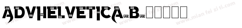 AdvHelvetica-b字体转换