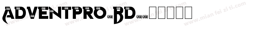 adventpro-Bd1字体转换