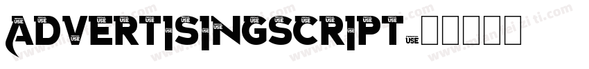 advertisingscript字体转换