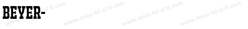 BEYER字体转换