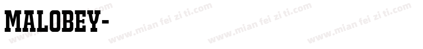 Malobey字体转换