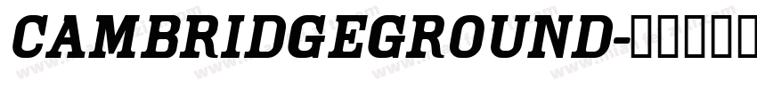 cambridgeground字体转换