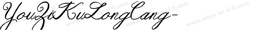 YouZiKuLongCang字体转换