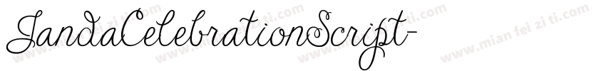 JandaCelebrationScript字体转换