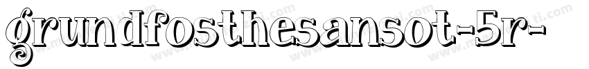 grundfosthesansot-5r字体转换
