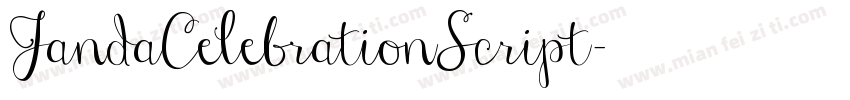 JandaCelebrationScript字体转换
