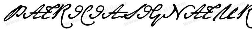 PATRICIASIGNATURE-RP字体转换