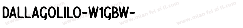 Dallagolilo-w1GBw字体转换