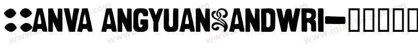 CanvaTangyuanHandwri字体转换