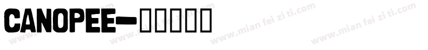 canopee字体转换