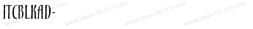 ITCBLKAD字体转换