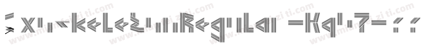 ExoskeletonRegular-Kq57字体转换