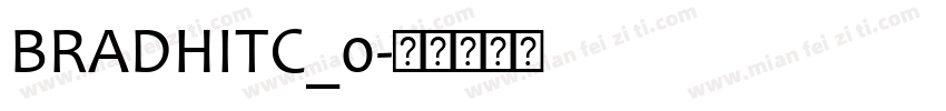 BRADHITC_0字体转换