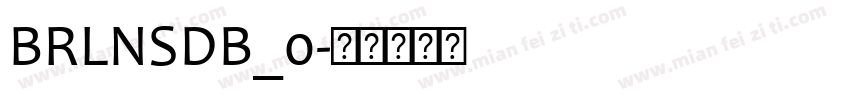 BRLNSDB_0字体转换