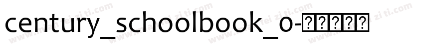 century_schoolbook_0字体转换