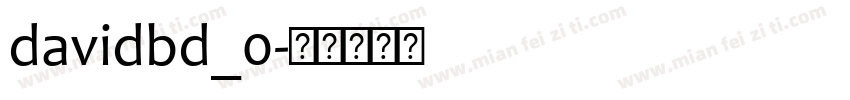 davidbd_0字体转换