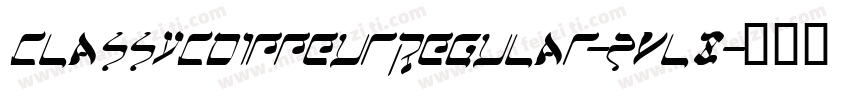 ClassyCoiffeurRegular-2Vl8字体转换