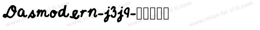 Dasmodern-j3j9字体转换