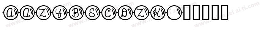 AaZYBSCDZK字体转换