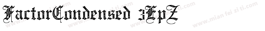 FactorCondensed-3EpZ字体转换