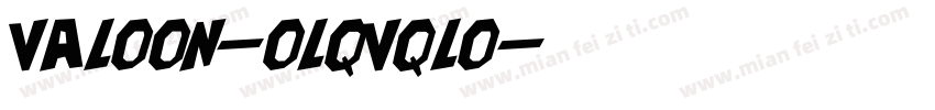 valoon-olQvQlo字体转换
