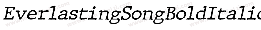 EverlastingSongBoldItalic-8KZz字体转换