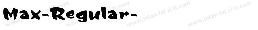 Max-Regular字体转换