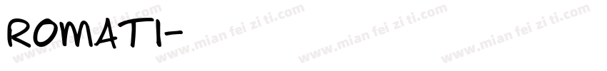 ROMATI字体转换