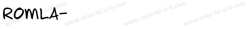 ROMLA字体转换