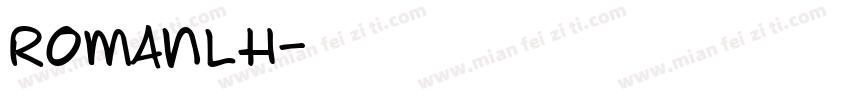RomanLH字体转换