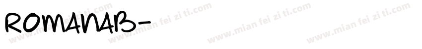 Romanab字体转换