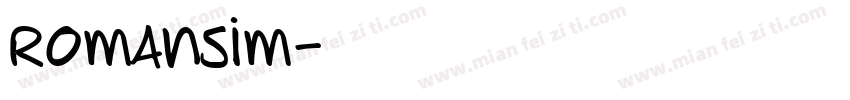 Romansim字体转换