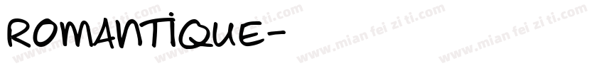 Romantique字体转换