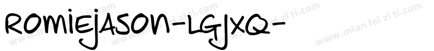Romiejason-lgJxq字体转换