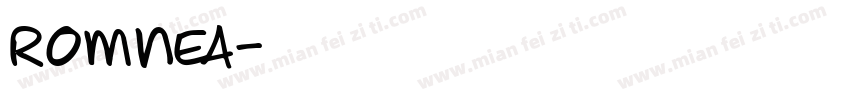 Romnea字体转换