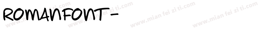 romanfont字体转换