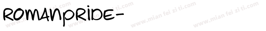 romanpride字体转换