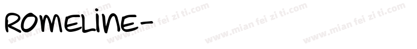 romeline字体转换