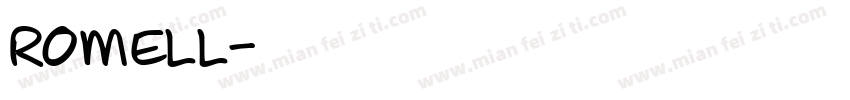 romell字体转换