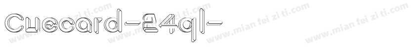 Cuecard-24ql字体转换