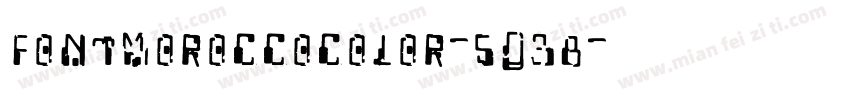 FontMoroccoColor-5D38字体转换