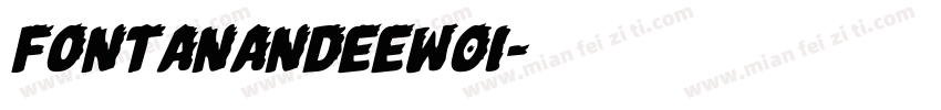 FontanaNDEeW01字体转换