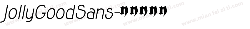 JollyGoodSans字体转换