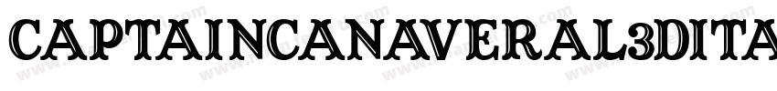 CaptainCanaveral3DItalic-lnzd字体转换