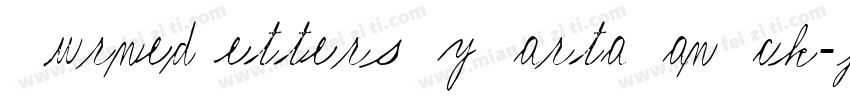 BurnedLettersByMartaVanEck-j7M9字体转换