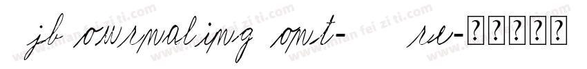 DjbJournalingFont-KAre字体转换