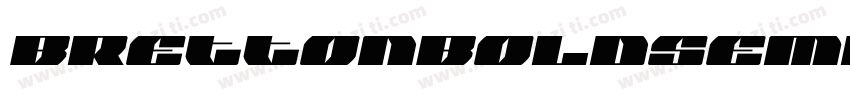 BrettonBoldSemiItalic-oVMx字体转换