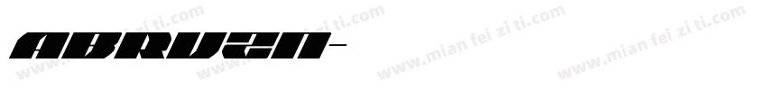ABRUZN字体转换