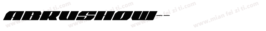 Abrushow-字体转换